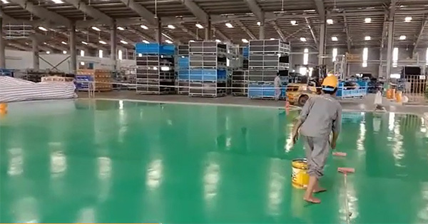Thi công sơn epoxy cho phân xưởng tại Mỹ Hào, tỉnh Hưng Yên