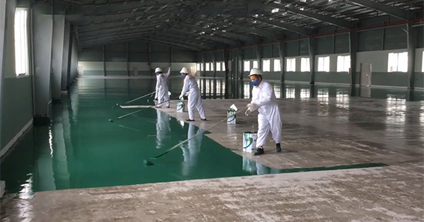 Thi công sơn lót nanpao cho công ty tại thị xã Mỹ Hào, Hưng Yên